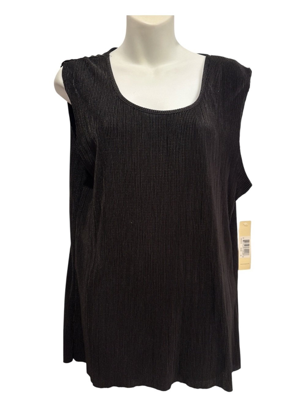 Cyrus Women's Black Ribbed light weight Tank Top size XL
